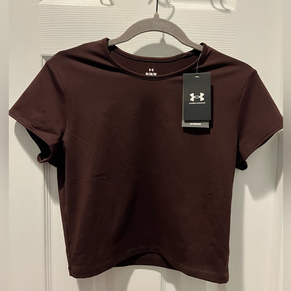 NWT Under Armour Women’s Meridian Brown Baby Tee